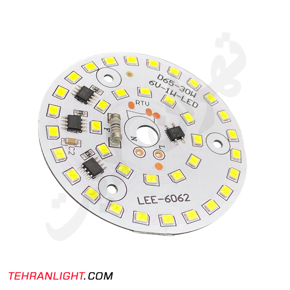 چیپ 30 وات برق مستقیم DOB مدل LEE-6062 نور مهتابی