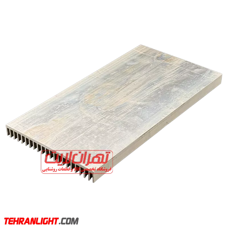 هیت سینک آلومینیومی 250 * 130 * 15 میلیمتر مدل شانه ای