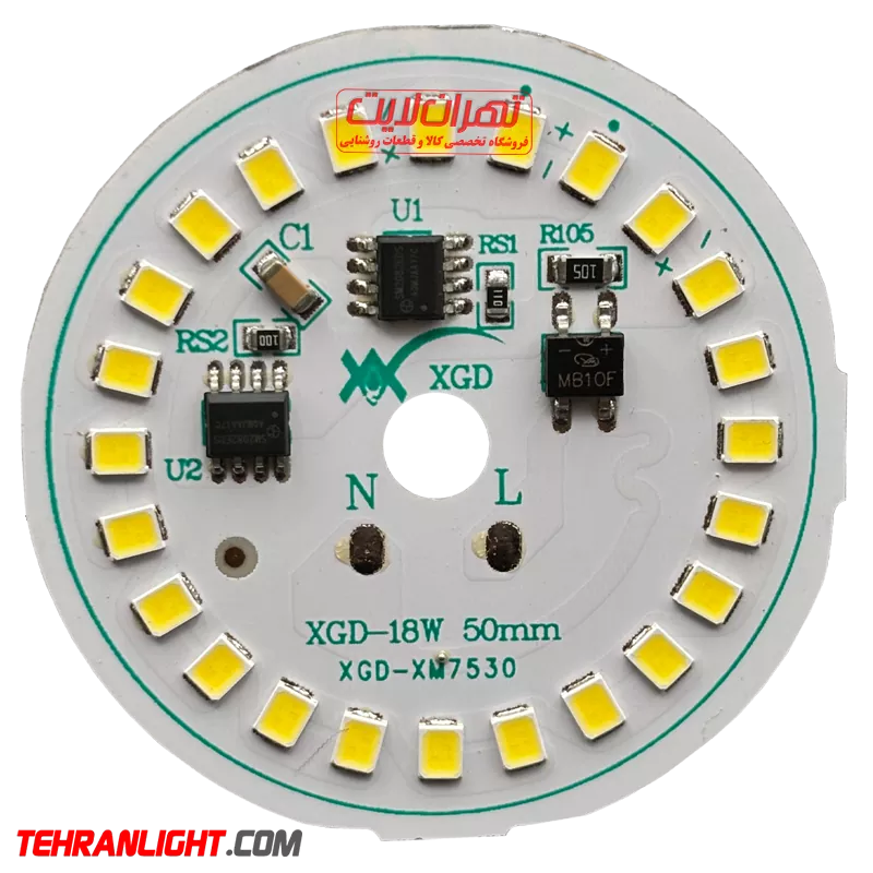 چیپ 18 وات برق مستقیم xgd نور مهتابی اصلی