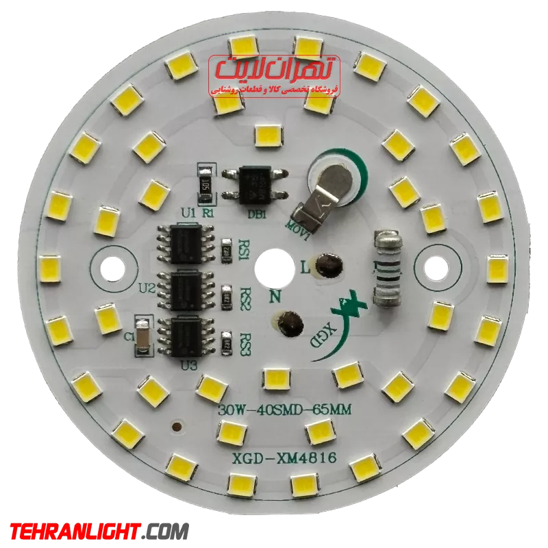 چیپ ال ای دی 30 وات 220 ولت نور مهتابی برند XGD