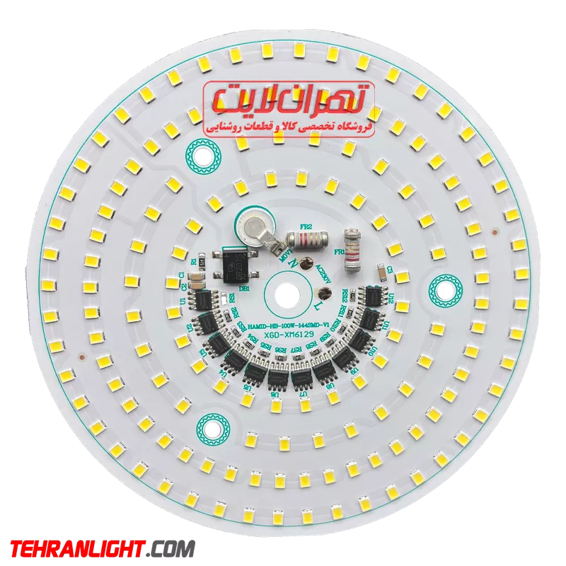چیپ 100 وات 220 ولت برند XGD مهتابی