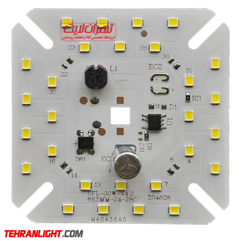 چیپ ال ای دی 30 وات 220 ولت خازندار نور مهتابی SFL