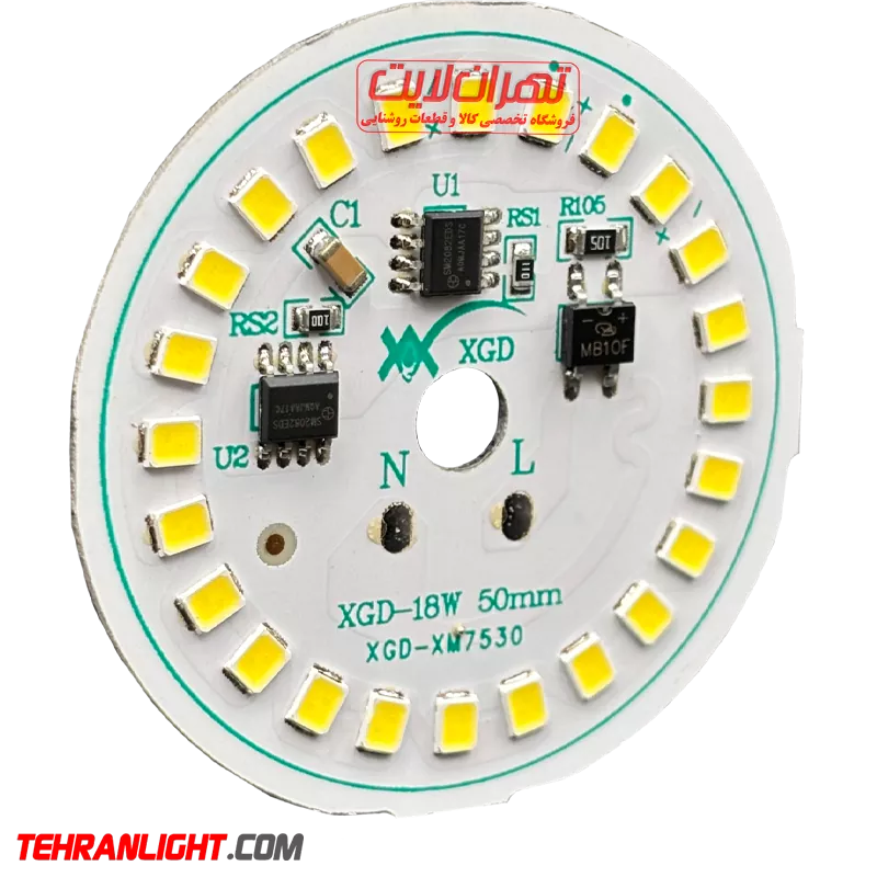 چیپ 18 وات برق مستقیم xgd نور مهتابی اصلی