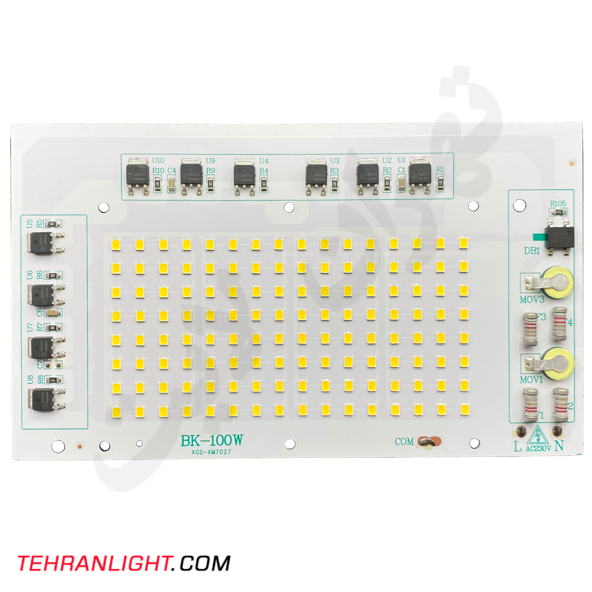 چیپ ال ای دی 100 وات برق مستقیم نور طبیعی مدل BK-100W
