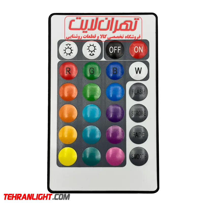 ریموت کنترل ریسه 7 رنگ RGB مدل 6 آمپر