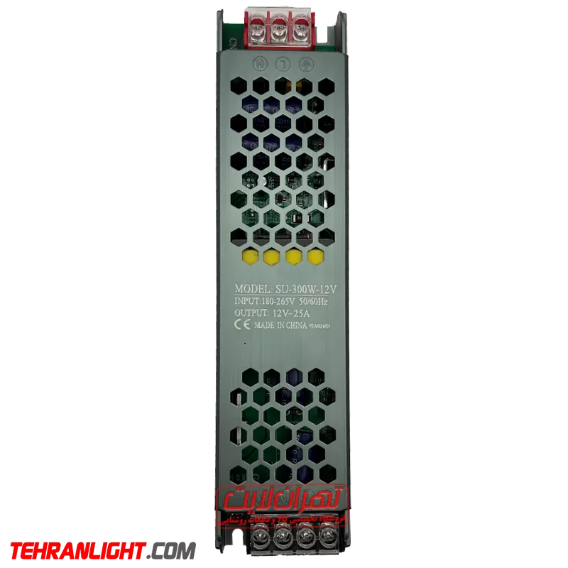 آداپتور اسلیم 12 ولت 300 وات مدل 25 آمپر