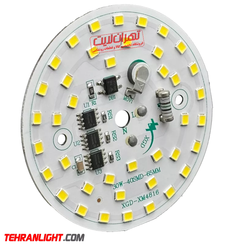چیپ ال ای دی ۳۰ وات 220 ولت نور مهتابی برند XGD