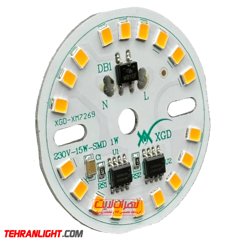 چیپ 15 وات 220 ولت افتابی برند xgd