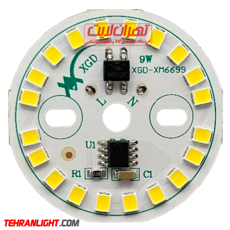 چیپ ال ای دی 9 وات 220 ولت نور نچرال xgd-xm6699
